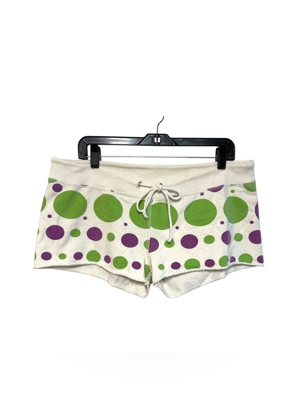 Y2K lucky M brand sweatpants shorts booty low rise hot shorts terry dot print